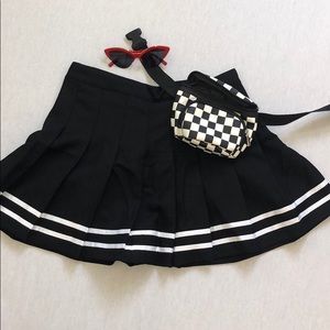 Black High waisted tennis skirt NEW!